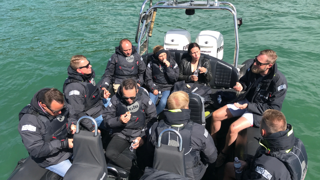 Rib sailing on the Little Belt