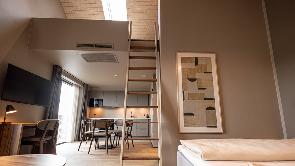 Hotel Melfart Hus på Middelfart Marina har hyggelige familie værelser