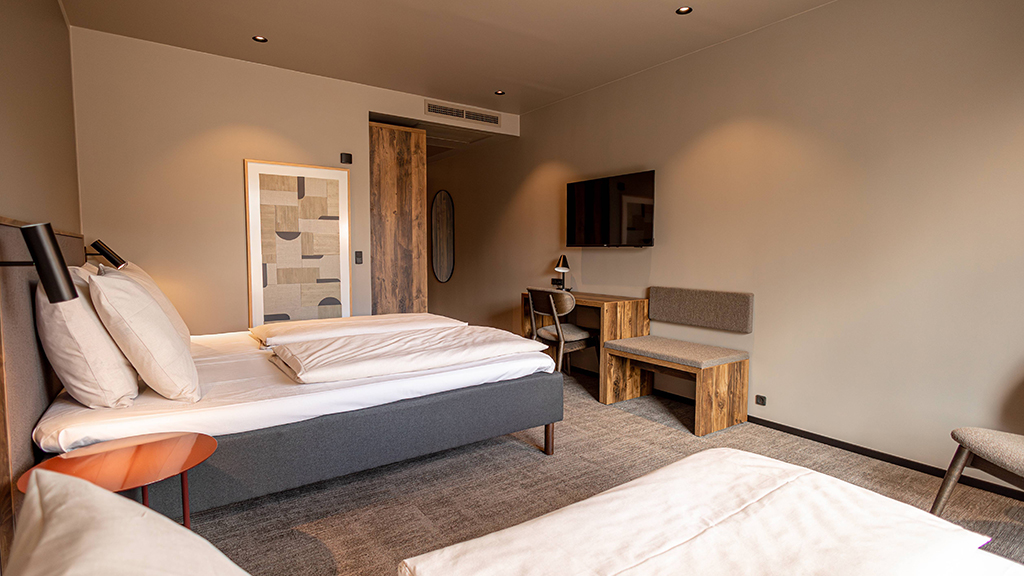 Hotel Melfart Hus på Middelfart Marina har rummelige superior værelser