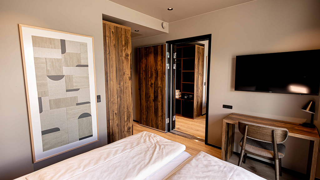 Hotel Melfart Hus på Middelfart Marina har hyggelige dobbeltværelser