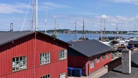 Udsigt ud over Lillebælt fra Lillebæltsværftet
