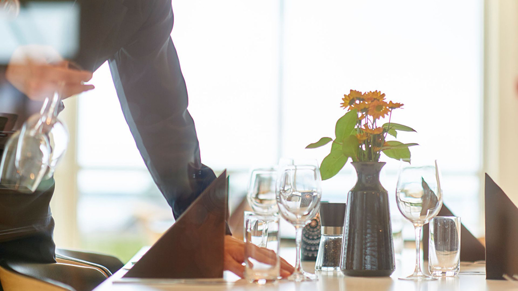 Restauranten Severin - borddækningen