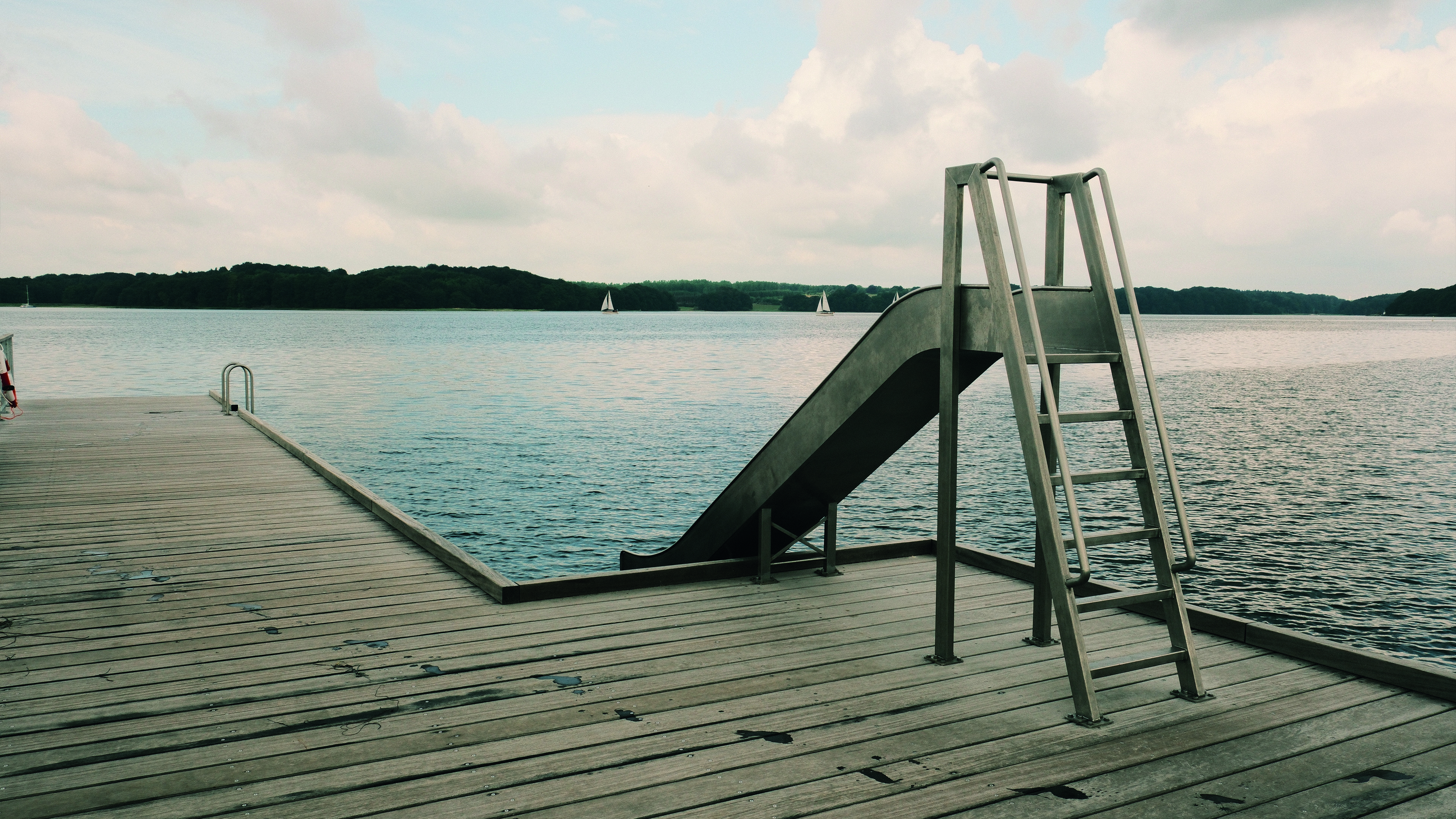 slide on the jetty