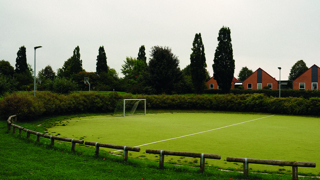 Fußballfeld in einem Park