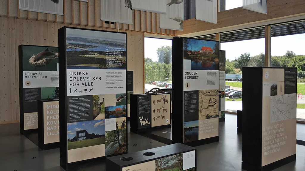 The exhibition at the nature center in Middelfart, Denmark