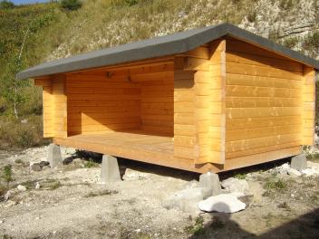 Tent and shelter space Boesdal Kalkbrud