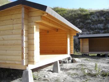 Tent and shelter space Boesdal Kalkbrud