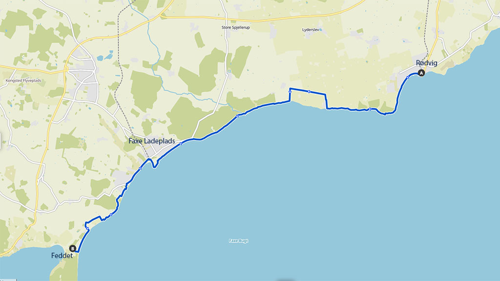 Vandrerute – Rødvig-Feddet 