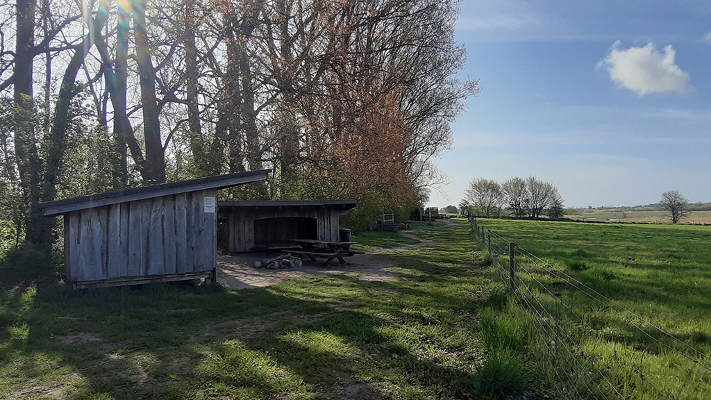 Shelter i Tryggevælde Ådal