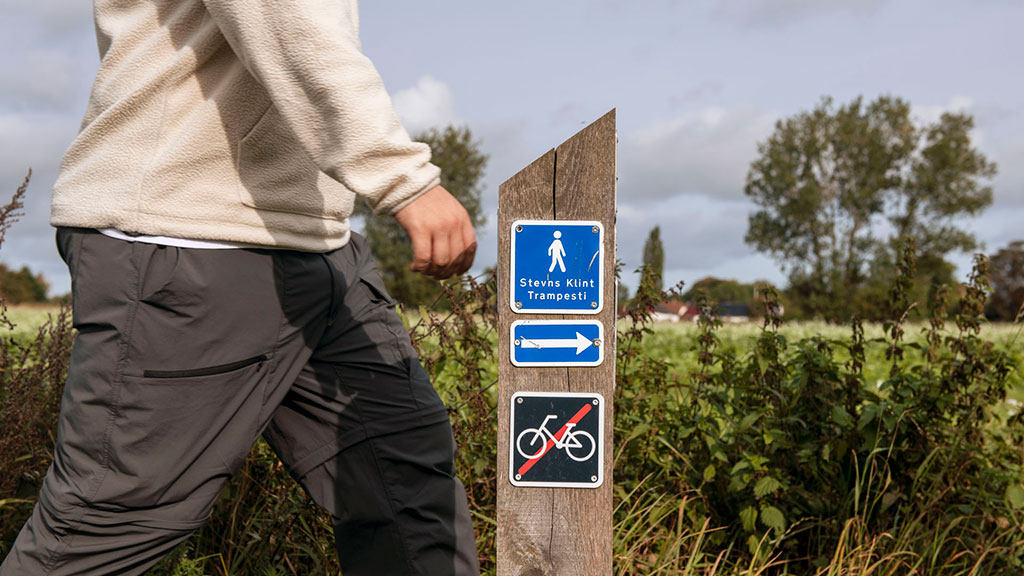 Hiking path Stevns Klint Stomping Trail