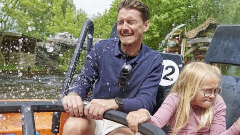 BonBon-Land far og datter i Bæver Rafting