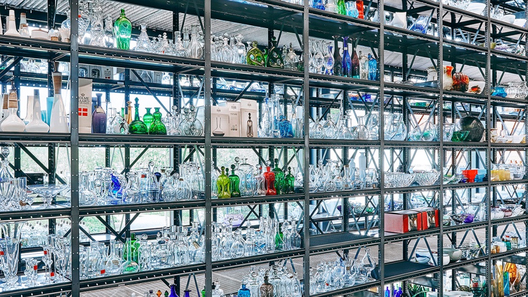 Holmegaard Værk glass exhibition