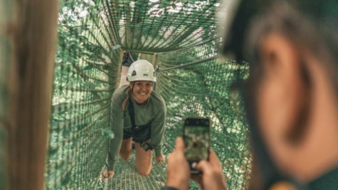 Gavnø Go Fly - Kvinde i klatrebane