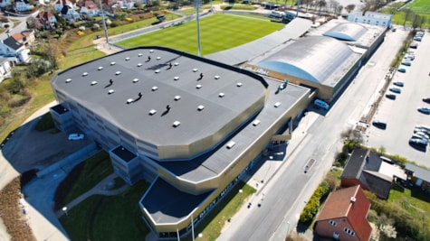 Arena Næstved - Luftfoto