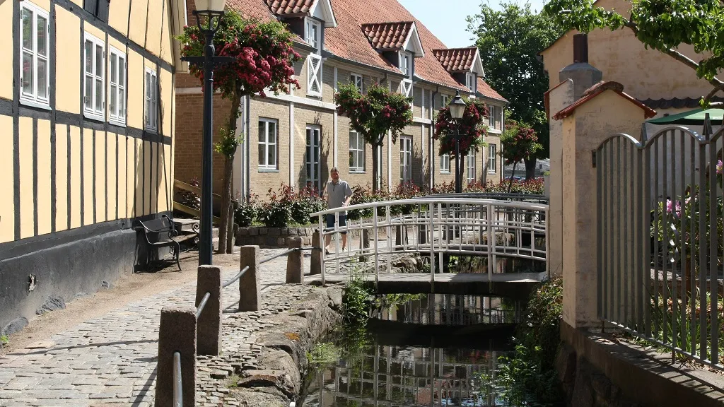 the town brook at Adelgade in Bogense