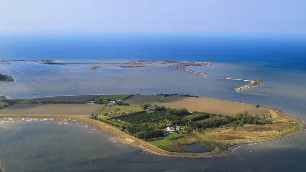 the seagull islands and Stegø seen from the air