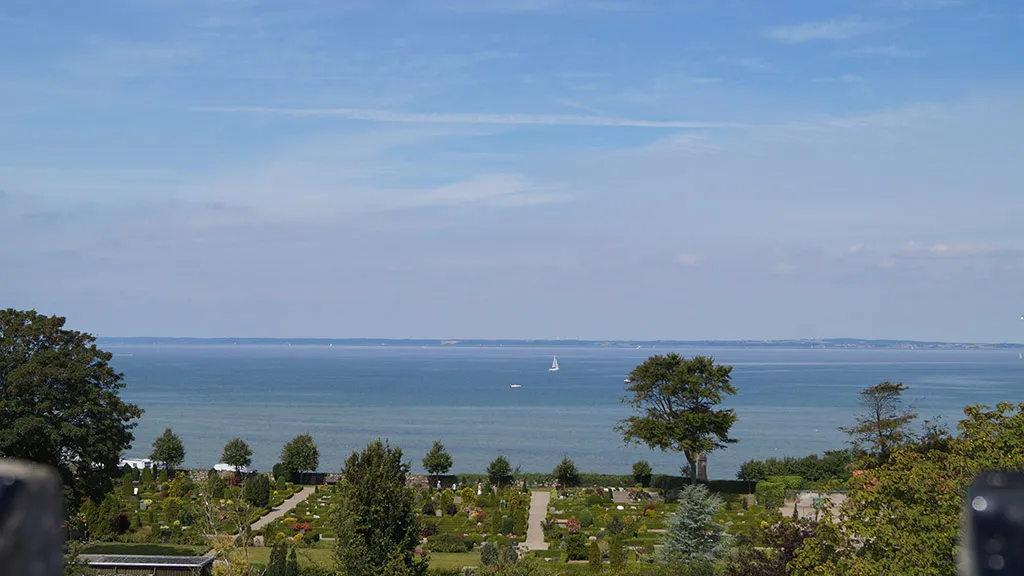 View towards the sea from the Bogense Water Tower