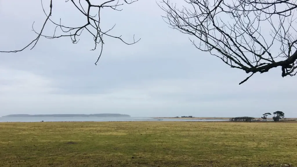 View from the island of Dræet over the coast of North Funen
