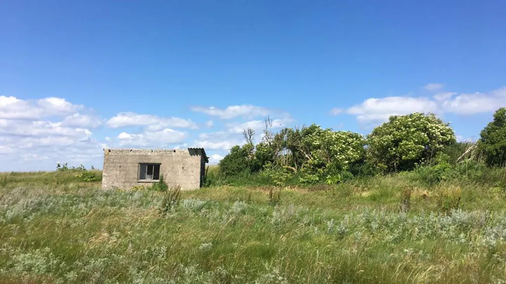The ruins of an old house on Ejlinge