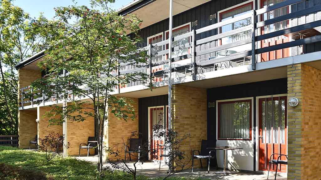 Some of the small apartments you can stay in at Bogense Hotel