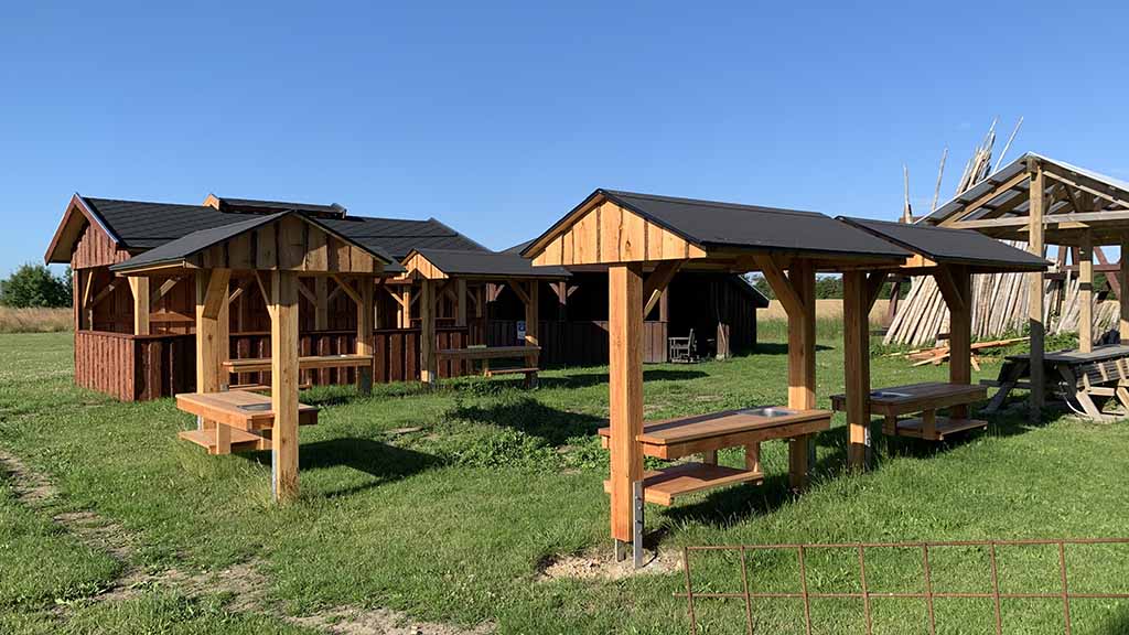 undendørs køkken ved Otterup Friluftsoase