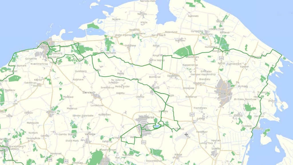 Regionale cykelruter Nordfyn