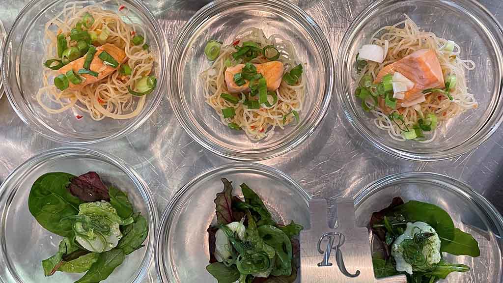 Starters from the buffet at Restaurant Reumerts