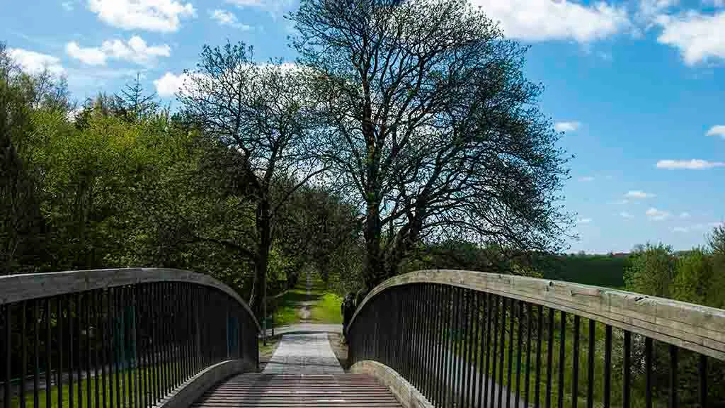 The bridge on the love path in Otterup