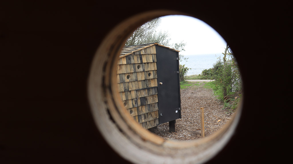 Shelters at Skåstrup Beach