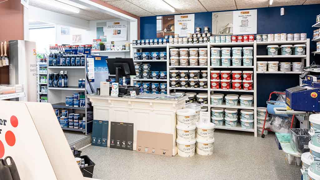 Quality paint from Jotun can be purchased at Nordfyn's Farvecenter in Bogense
