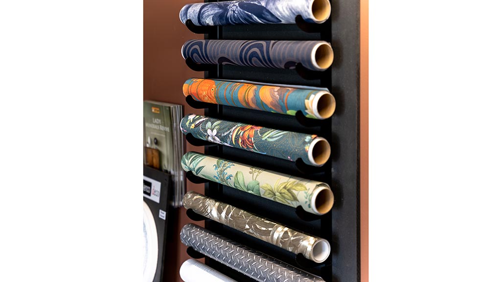 Patterned wallpaper from Nordfyn's Farvecenter in Bogense