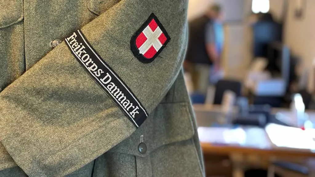 Frikorps Danmark-uniform på besættelsesmuseet