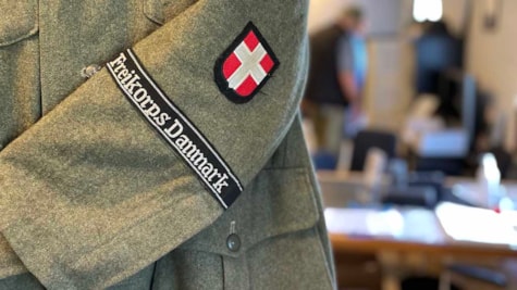 Frikorps Danmark-uniform på besættelsesmuseet