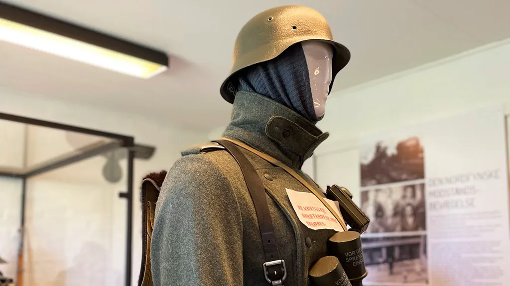 German uniform at the Occupation Museum Fyn