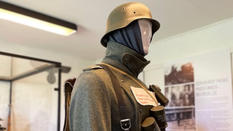 Tysk uniform på Besættelsesmuseum Fyn