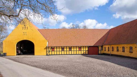 Bindingsværksbygningerne ved Elvedgaard
