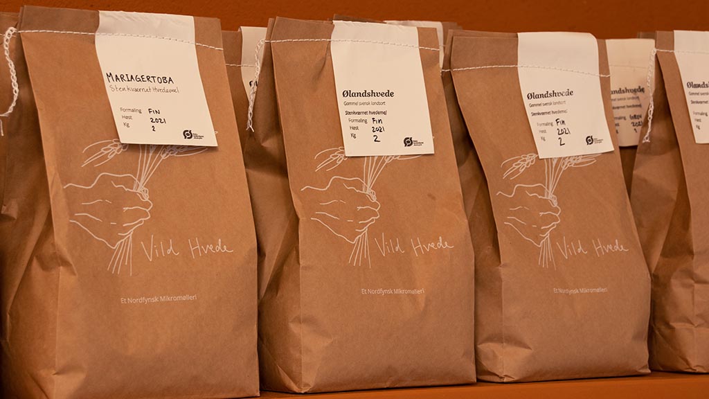 Beutel mit verschiedenen Mehlsorten von Vild Hvede