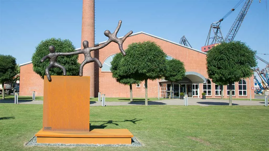 Sculpture at Lindø Shipyard by Malte Vedel Kobborg