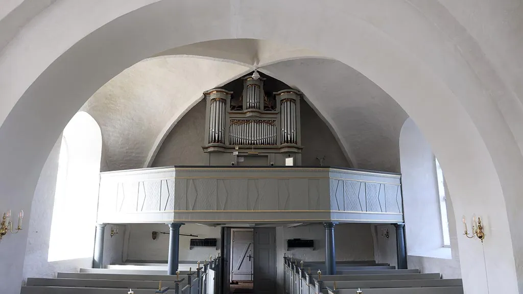 Church organ in Nørre Sandager Church