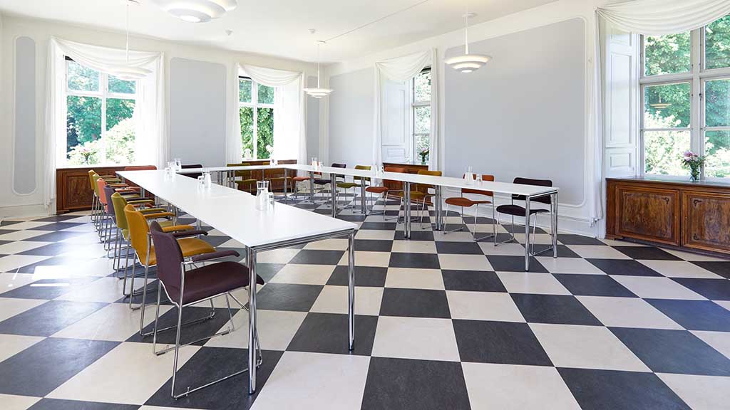 The West Hall in Dallund Castle