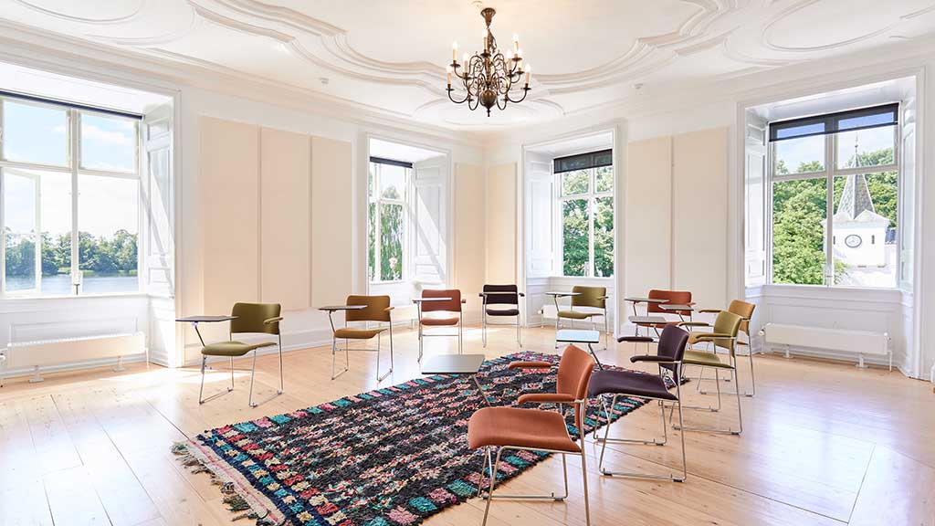 The east hall in Dallund Castle