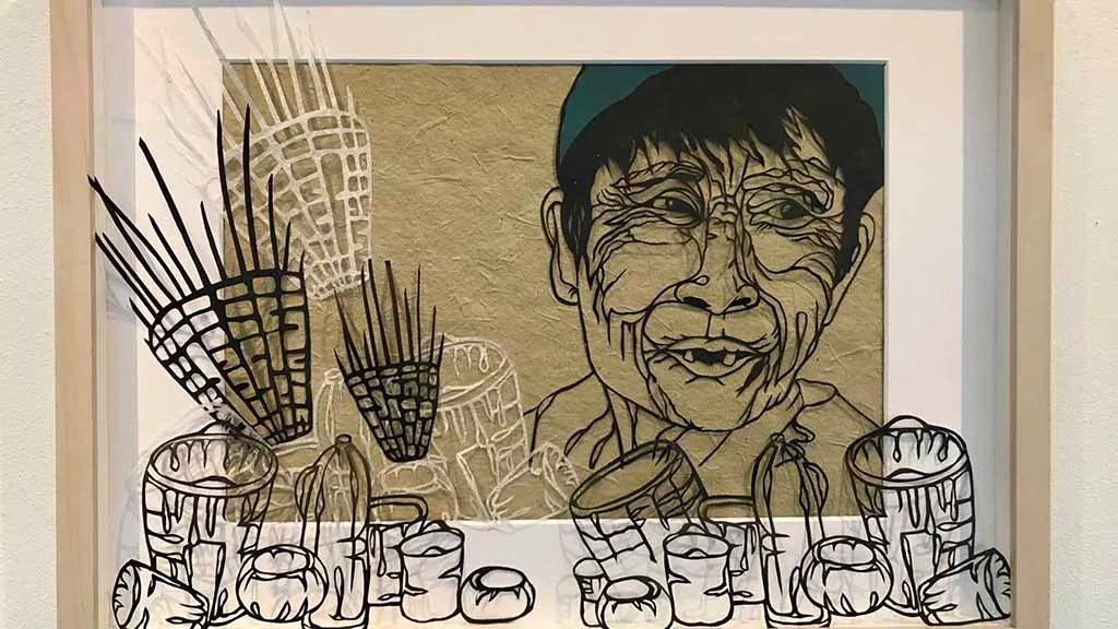 The basket maker by artist Karen Engholm Jensen