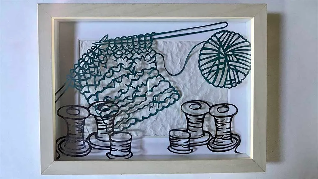 The work Knit by artist Karen Engholm Jensen