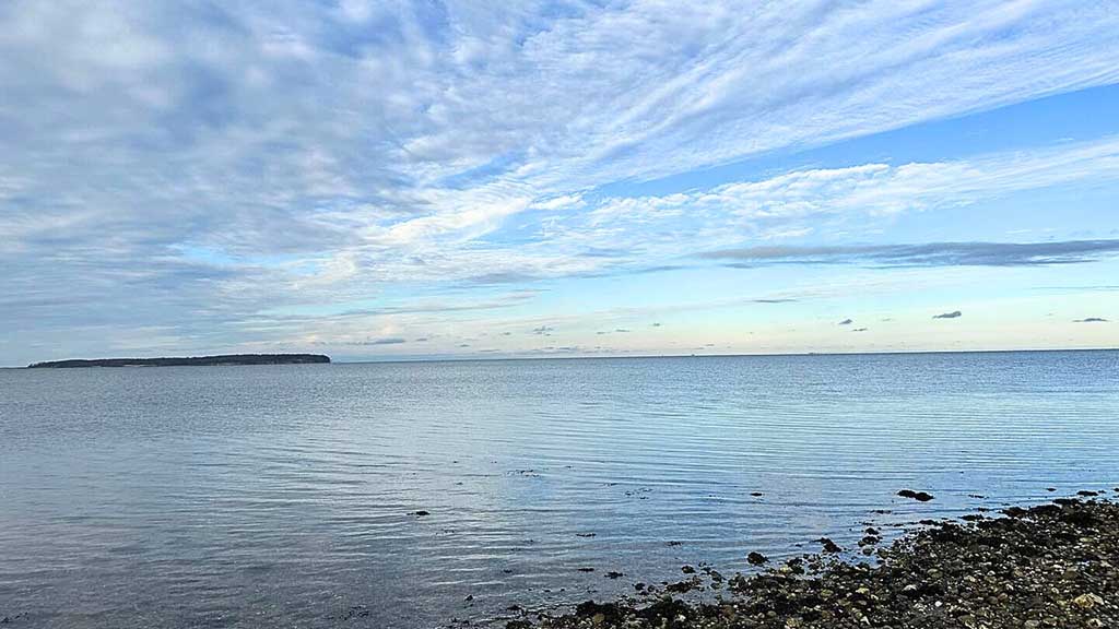 Blick auf die Insel Æbelø