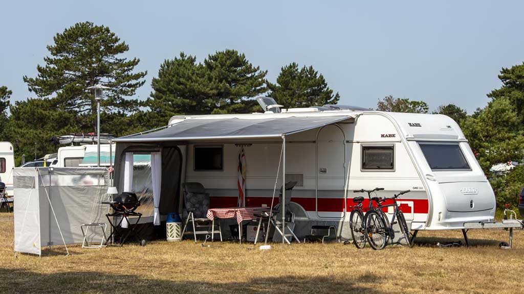 Caravan at DCU Camping Flyvesandet