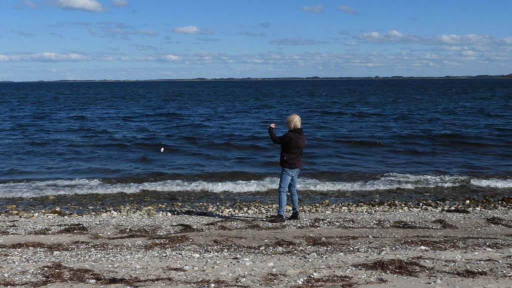 Boy takes selfie at Enebærodde
