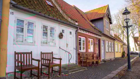 Bogense Torv - fynsk idyl i efteråret