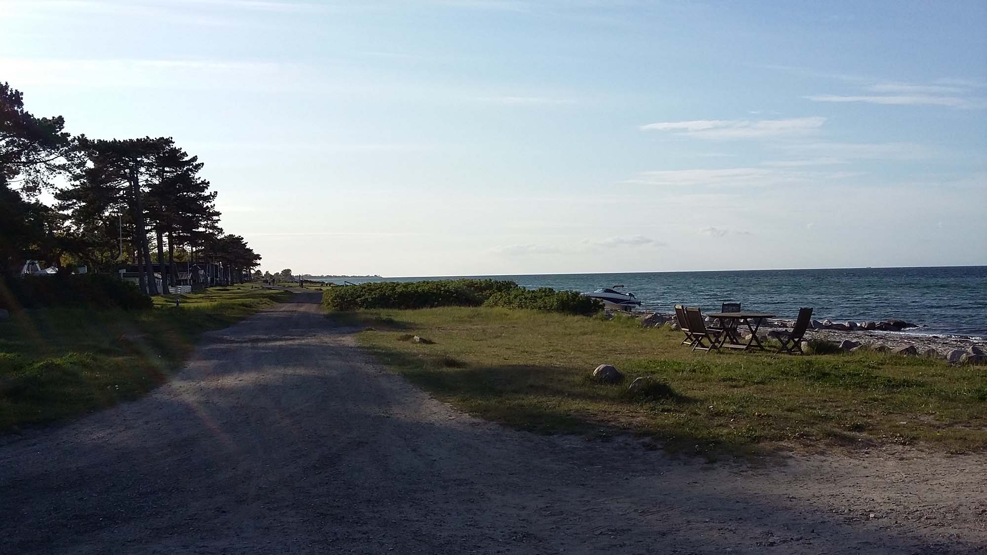 Low sunlight at Hofmansgave Beach