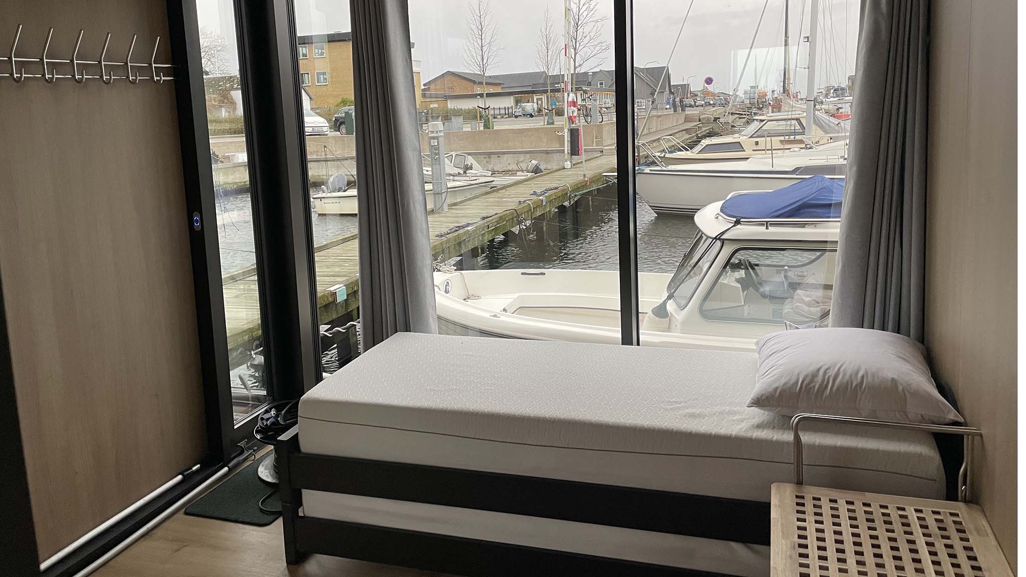 Airbnb båd i Bogense Gl. havn - soveværelse