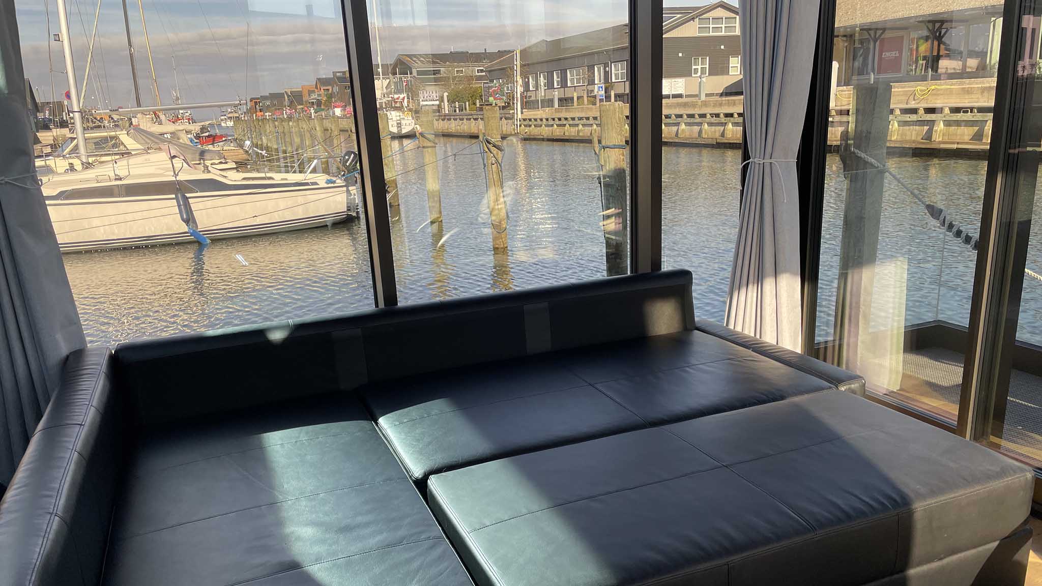 Airbnb båd i Bogense Gl. havn - udsigt
